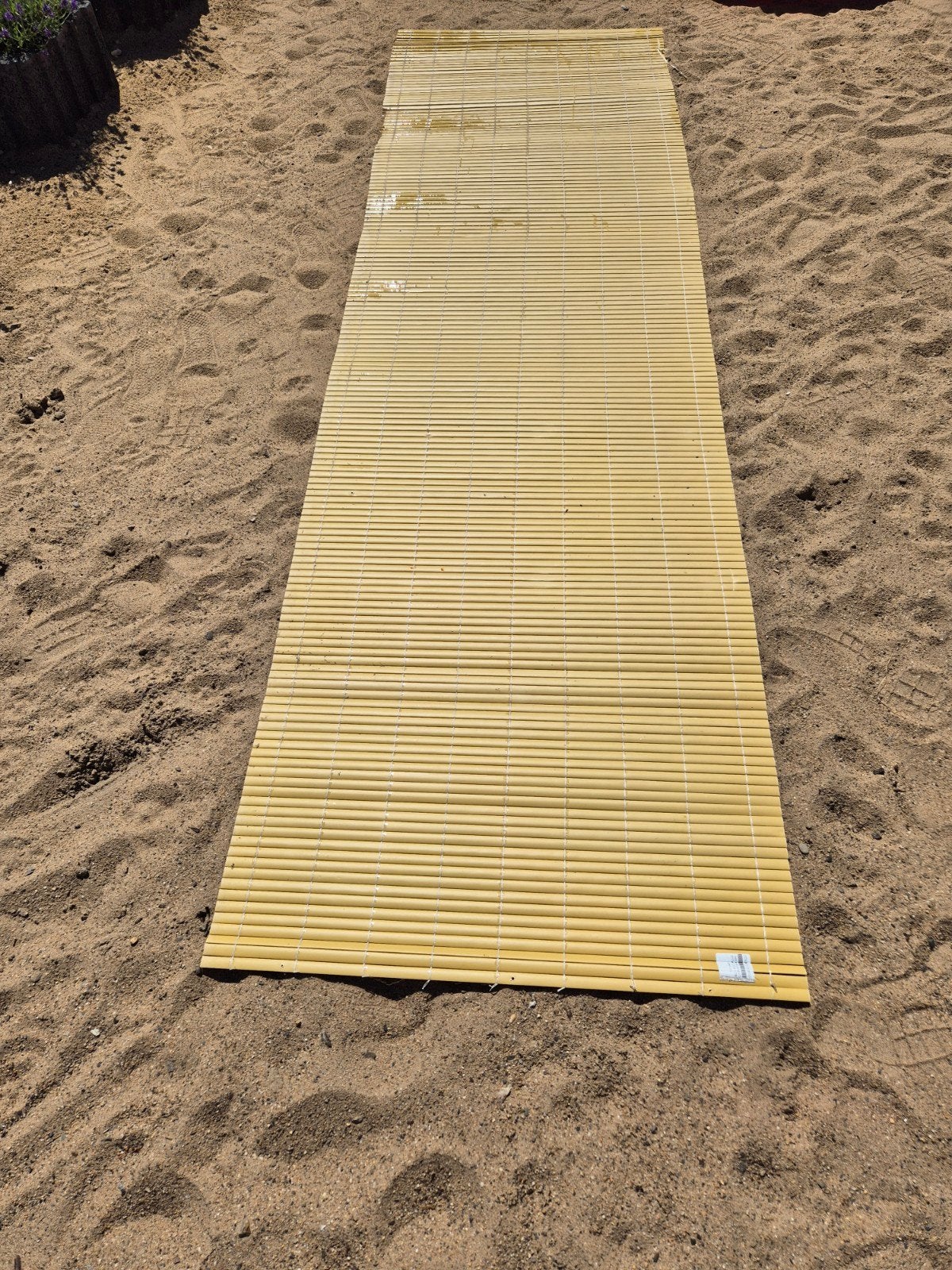 Canizo PVC E-Plus 0.9x3m - Bamboe Rolgordijn, Tuin en Terras, Schuttingen, Ophalen, Kunststof, Gebruikt, 3 tot 6 meter