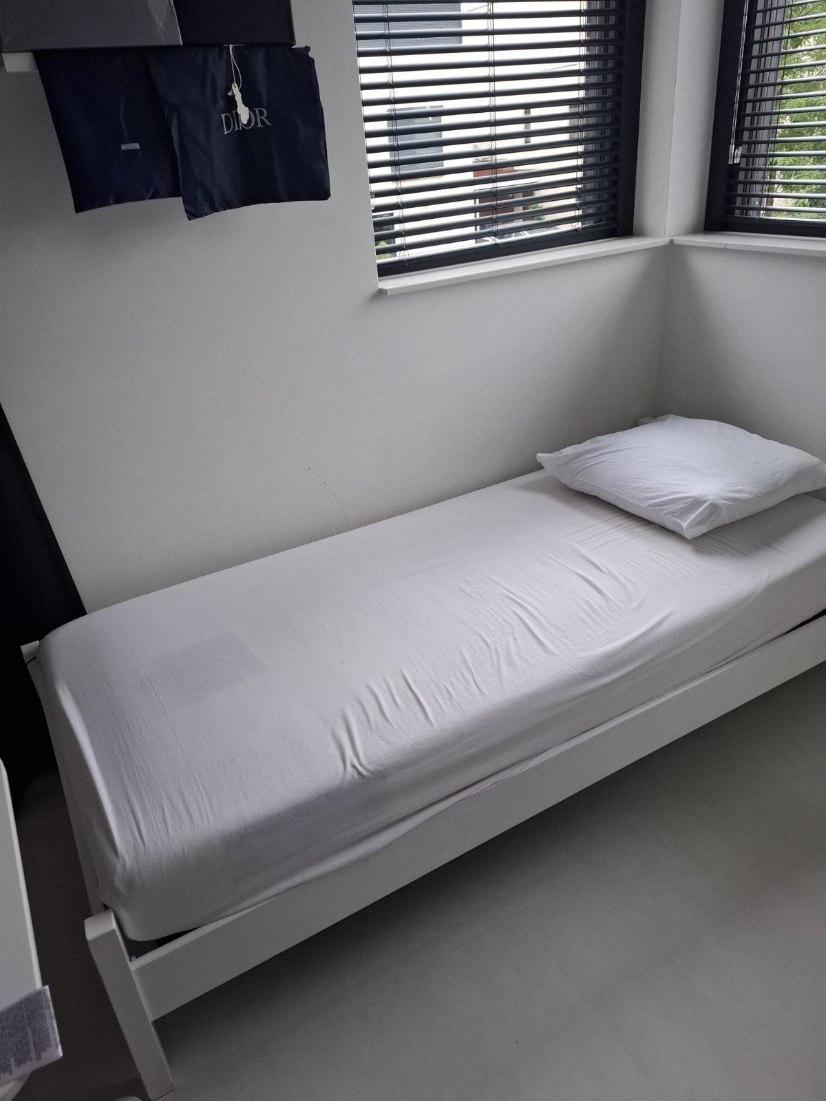 Eenpersoonsbed met matras 90x200cm, Huis en Inrichting, Slaapkamer | Bedden, Ophalen, Gebruikt, 90 cm, Eenpersoons