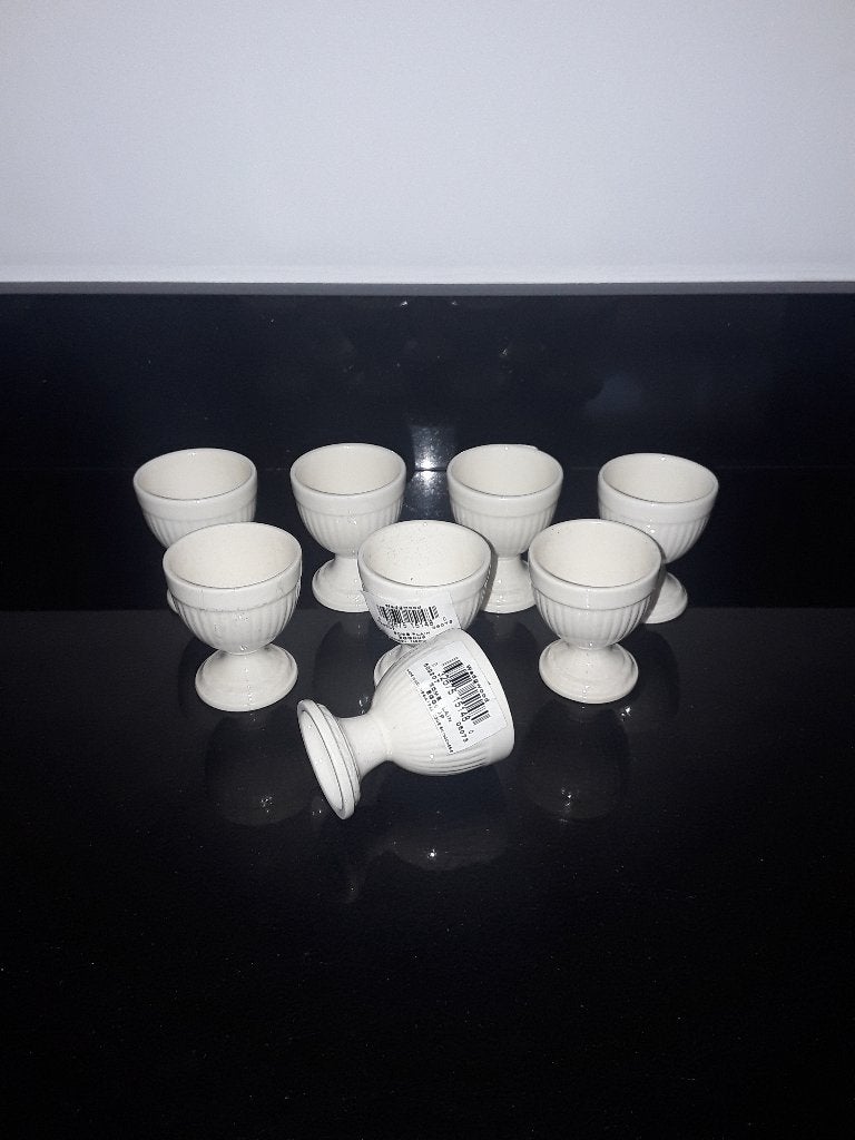8 Wedgwood Edme eierdopjes, Huis en Inrichting, Keuken | Servies, Verzenden, Overige typen, Zo goed als nieuw, Overige stijlen