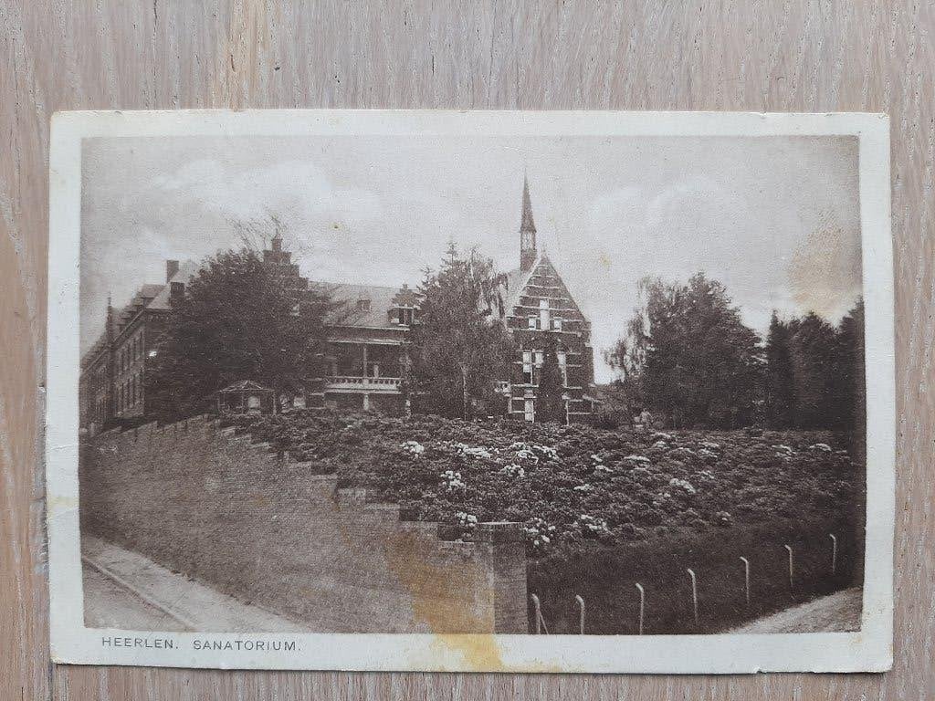 oude kaart Heerlen, Sanatorium, 1931, Ophalen of Verzenden, 1920 tot 1940, Gelopen, Limburg