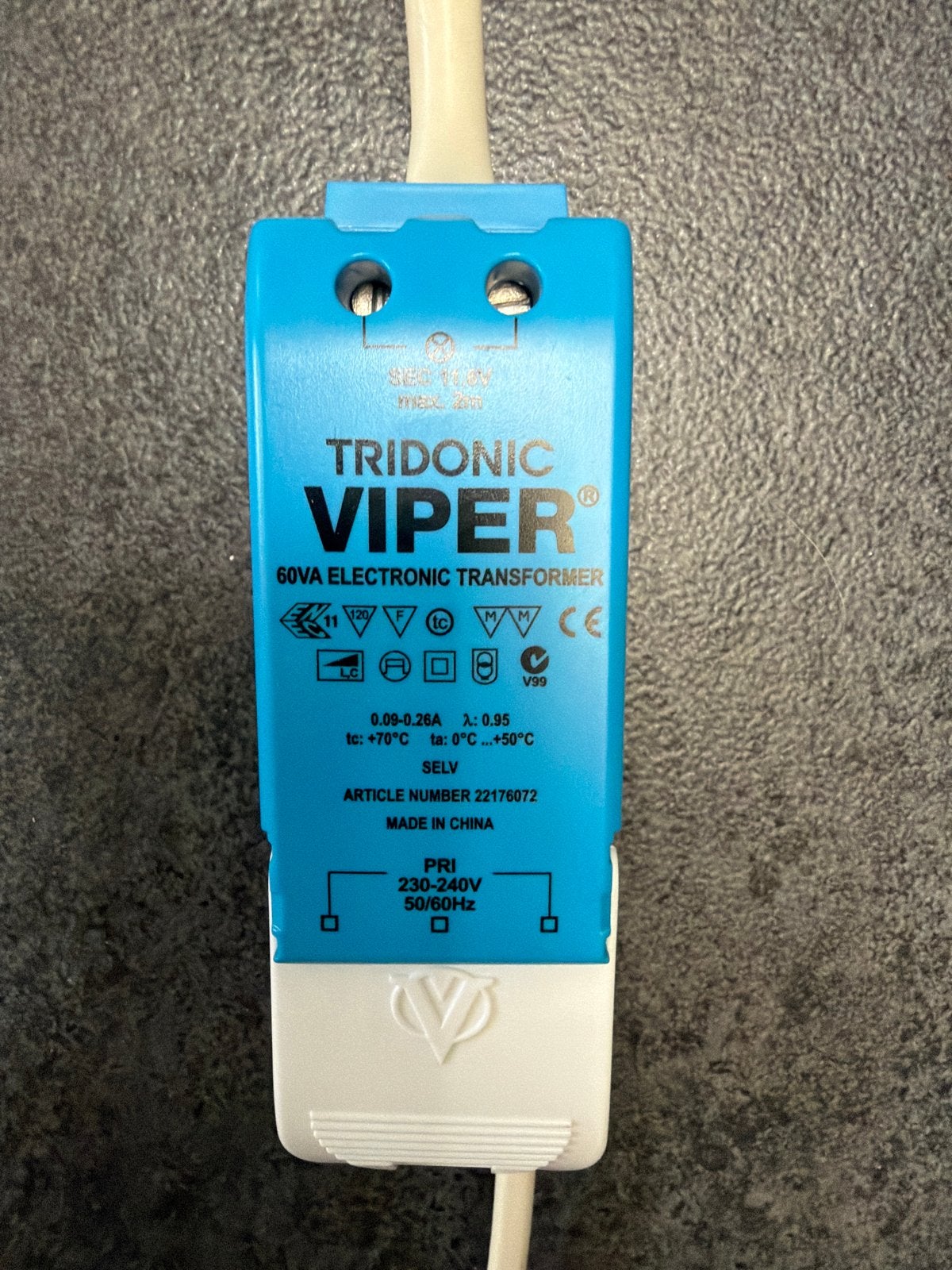 Tridonic Viper 60VA Elektronische Transformator (22176072), Ophalen of Verzenden, Gebruikt, Overige merken, Overige typen