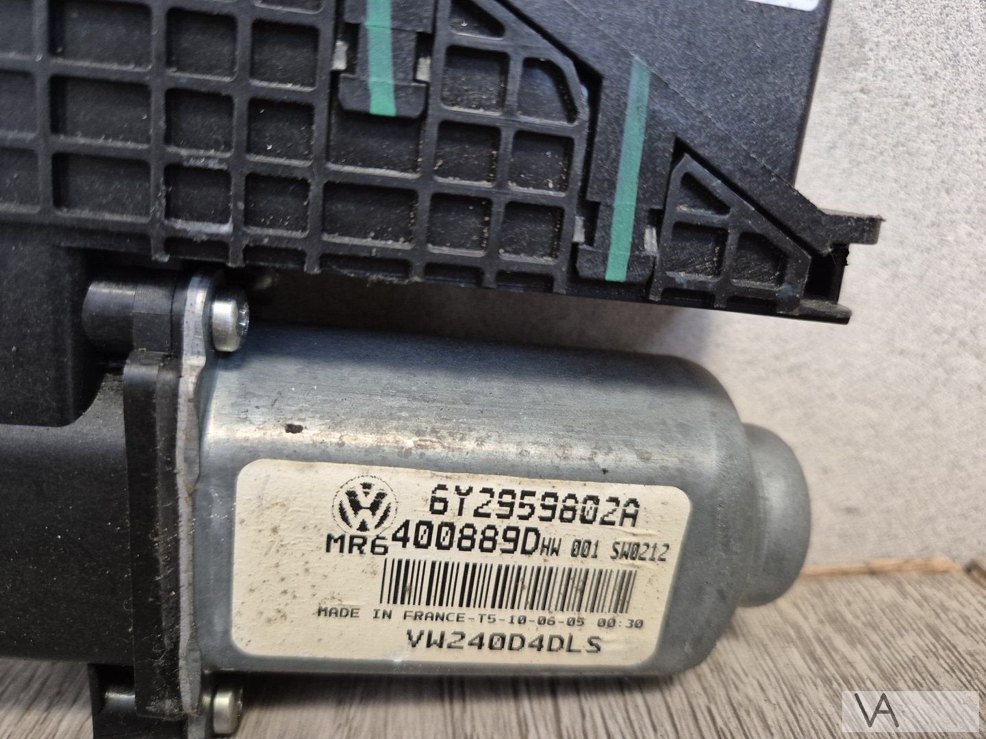 VW Polo 9n3 2005 - 2008 raammotor links voor 4 elek. ramen, Gebruikt, -, Volkswagen, -