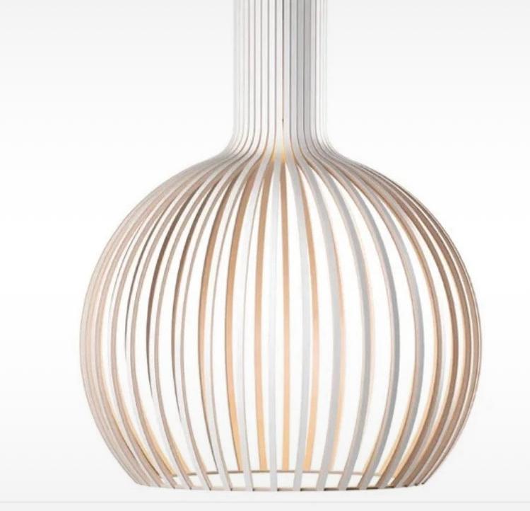 Nieuwe wit/hout grote lamp van De Lampfabriek, 55 cm, 50 tot 75 cm, Ileap, Nieuw, Ophalen of Verzenden