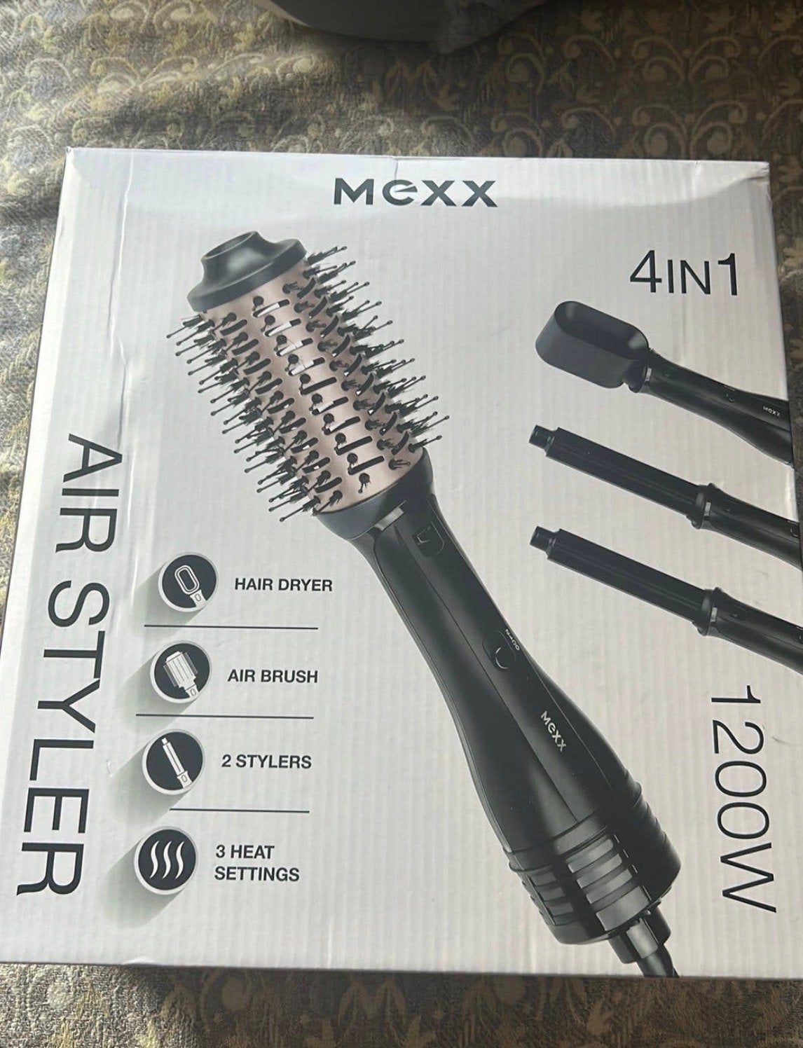 MEXX 4-in-1 Air Styler 1200W - Föhn, Borstel & 2 Stylers, Ophalen, Nieuw, Haarverzorging