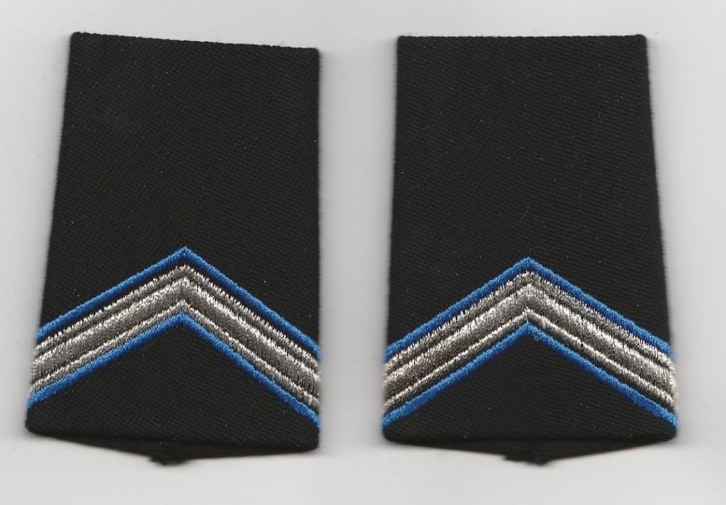 Set rang Marechaussee (KMar) Wachtmeester (zwart, taps toelo, Verzamelen, Militaria | Algemeen, Ophalen of Verzenden, Marechaussee