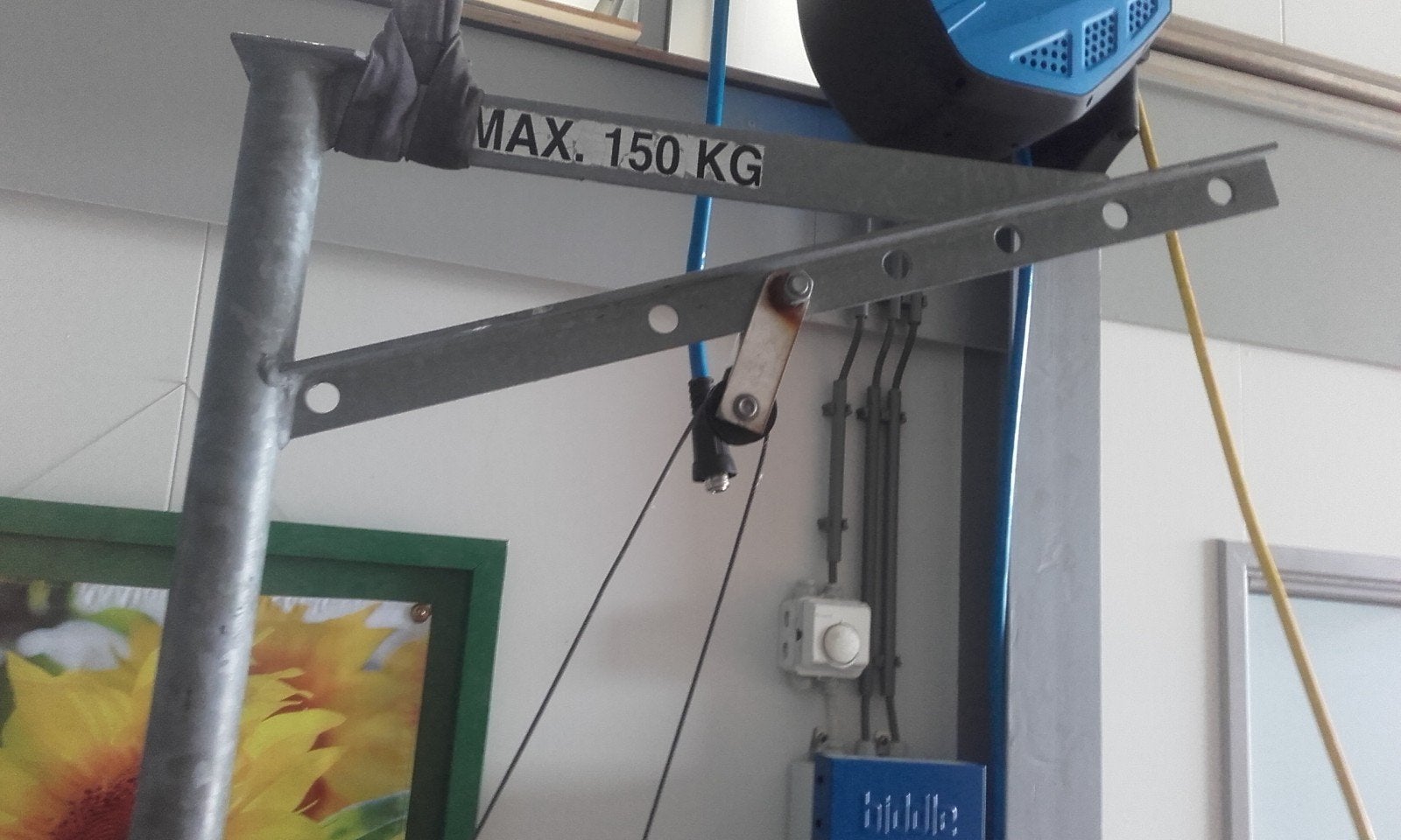 handig takel tot 150 kg, Ophalen, Gebruikt, Handmatig