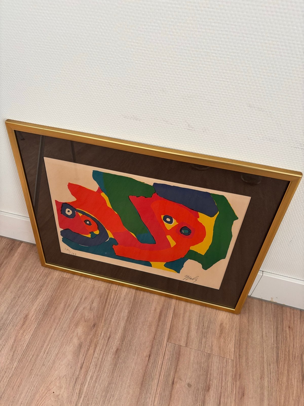 Karel Appel - Zeefdruk 1969, 104/190, Gelimiteerde oplage, Ophalen of Verzenden, Abstract, Zeefdruk
