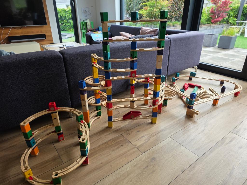 Quadrilla Knikkerbaan - uitgebreide set, Ophalen