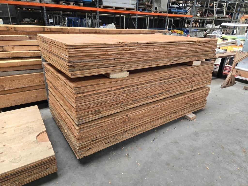 Underlaymentplaten 18mm 122x244, Doe-het-zelf en Verbouw, Platen en Panelen, Ophalen of Verzenden, Gebruikt, Hout, Minder dan 20 mm