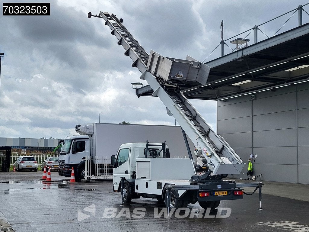 Mitsubishi Fuso Canter 3S13 30m Böcker Verhuislift Airco LE, Auto's, Gebruikt, Euro 6, Wit, Bedrijf