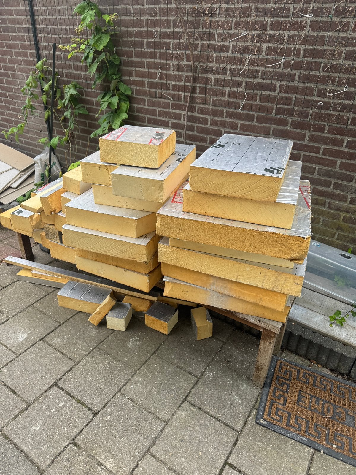 Diverse stukken pir isolatie 10cm, Ophalen, Dakisolatie, Zo goed als nieuw, Hardschuim (Pir)