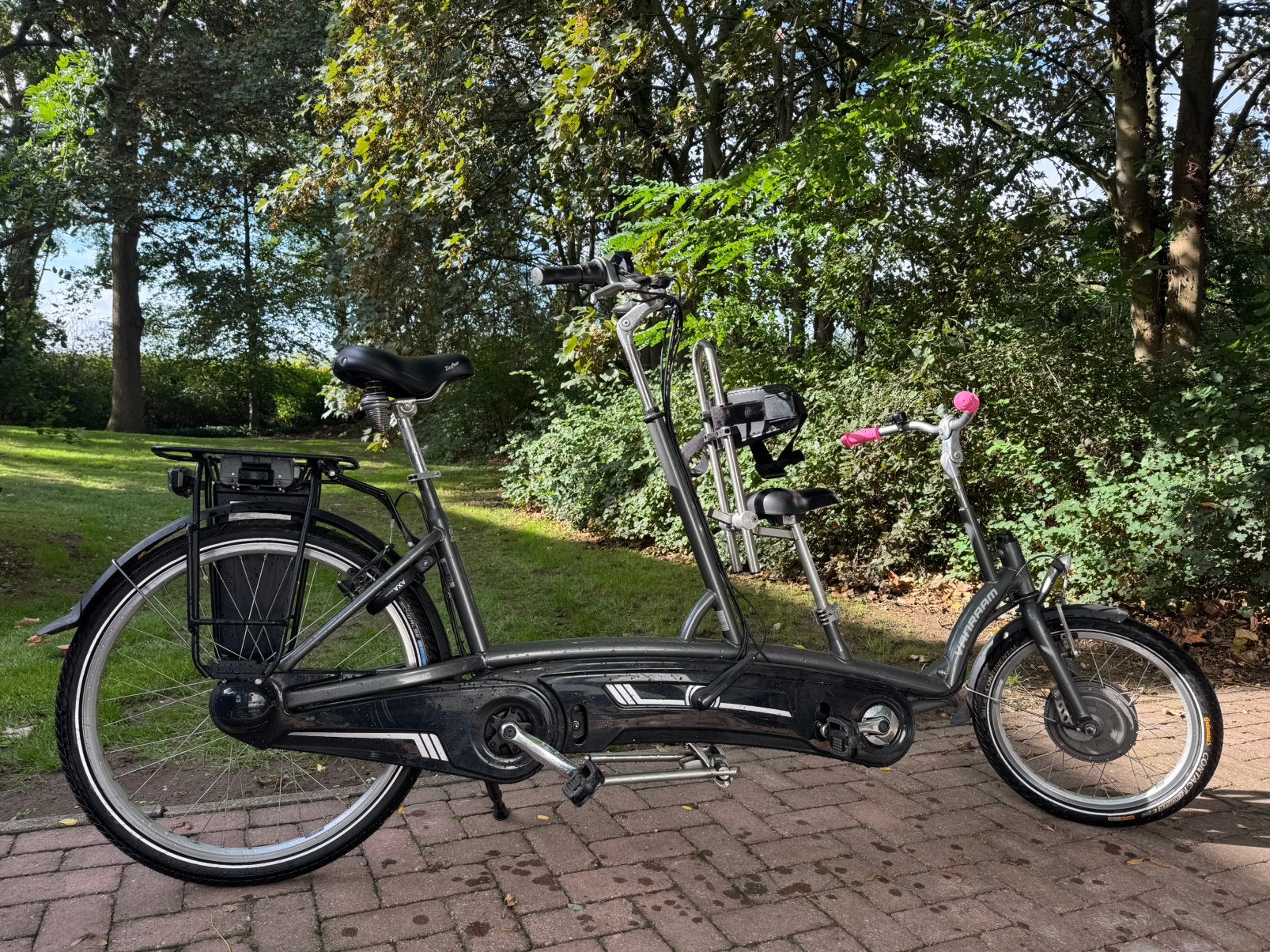 Van Raam Kivo elektrische ouder kind tandem, Fietsen en Brommers, Ophalen, Minder dan 10 versnellingen, Minder dan 49 cm, Zo goed als nieuw