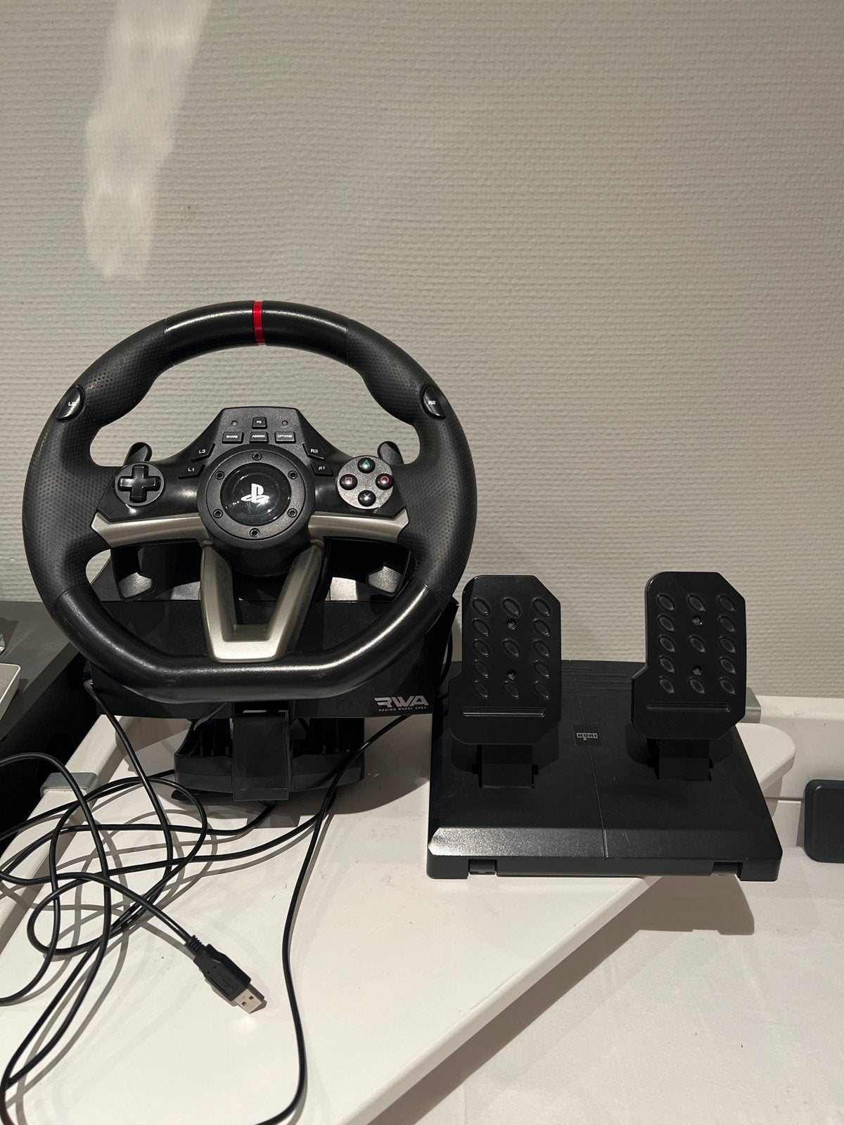 Hori RWA Racestuur en Pedalen voor PlayStation, Racestuur, Gebruikt, Hori, PlayStation
