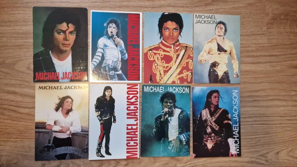 8 Michael Jackson ansichtkaarten, incl. 2 zeldzame BAD tour, Verzenden