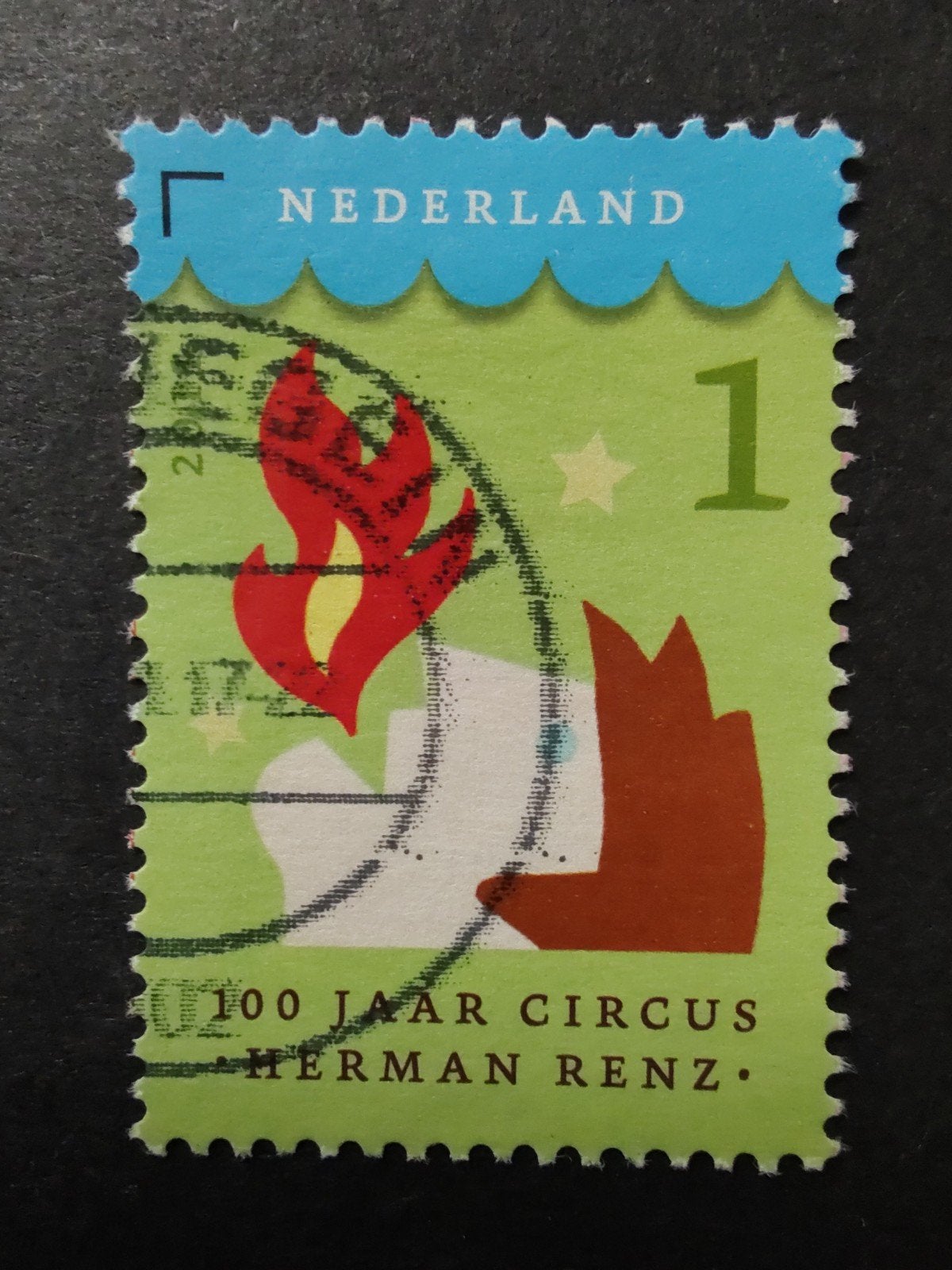 2868 vuurspuwer 2011 Circus Renz, Postzegels en Munten, Postzegels | Nederland, Ophalen of Verzenden