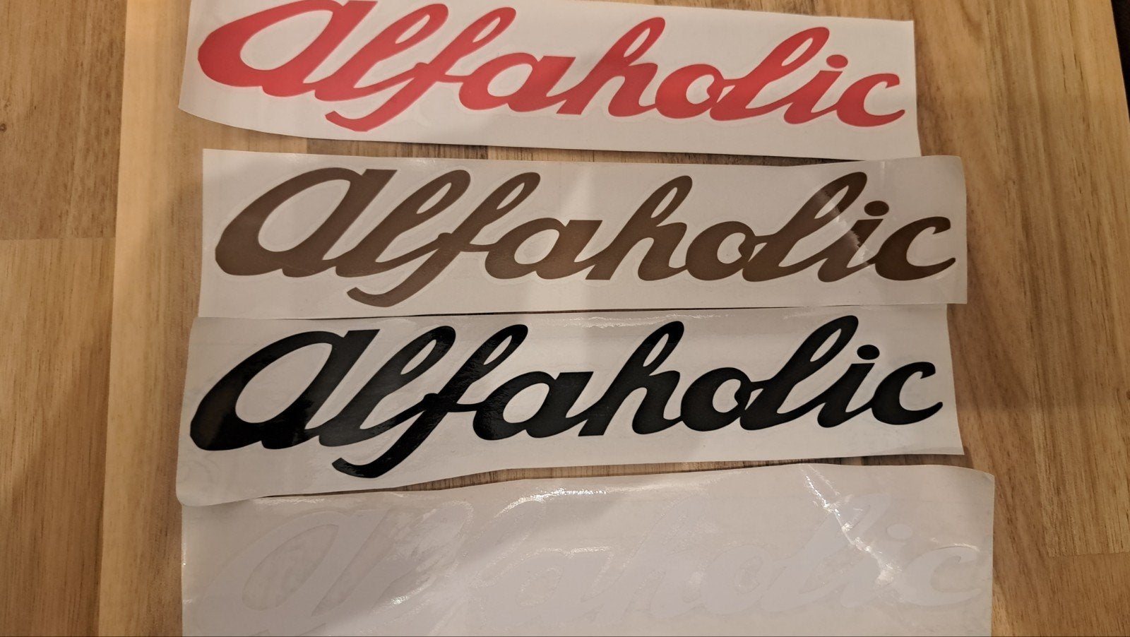 ALFAHOLIC sticker., Ophalen of Verzenden