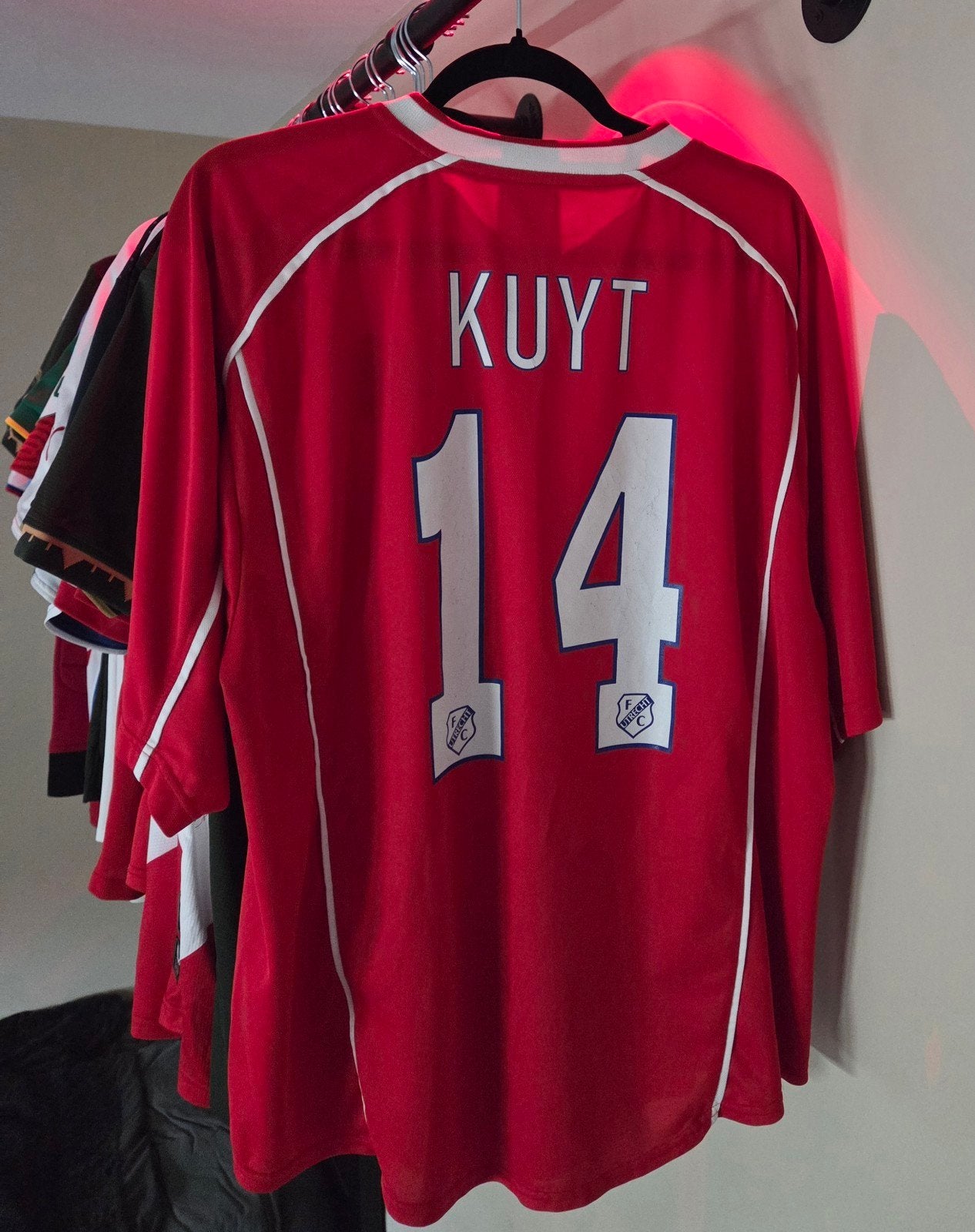 FC Utrecht Thuisshirt Kuyt #14 Reebok AMEV, Maat L, Ophalen of Verzenden, Shirt