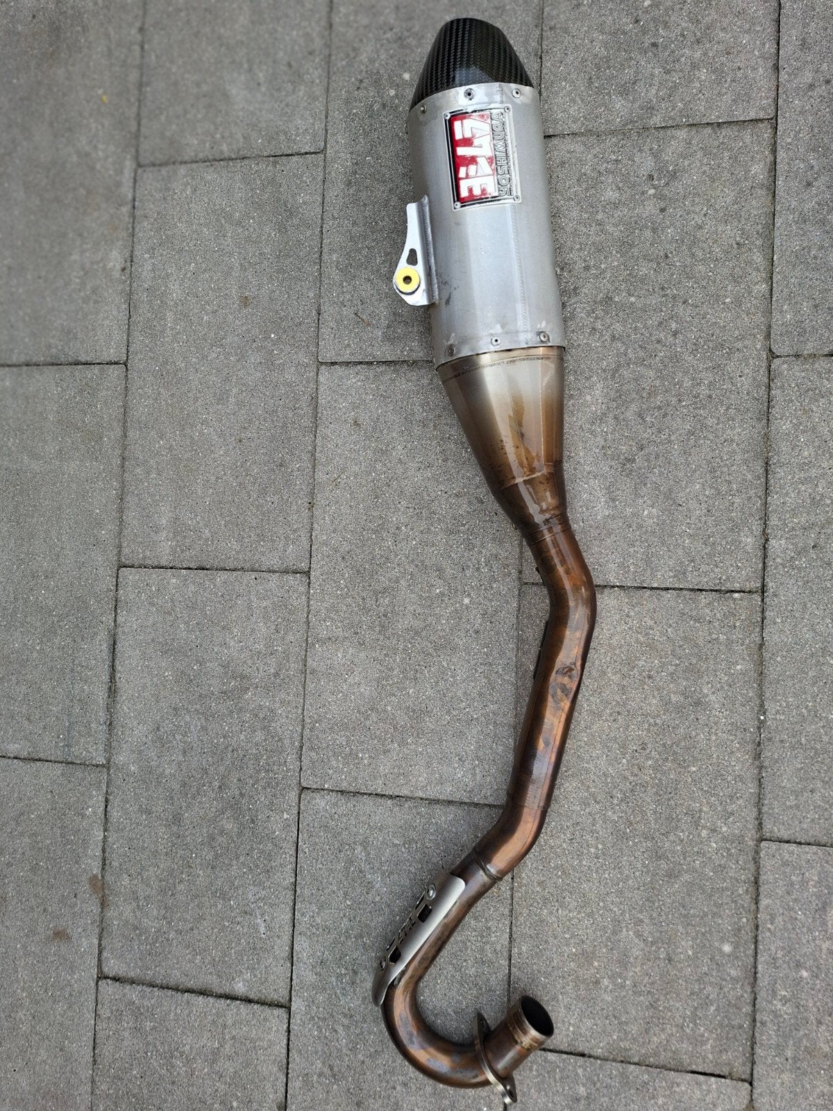 Yoshimura RS4 titanium (Kawasaki 450), Motoren, Ophalen of Verzenden, Gebruikt
