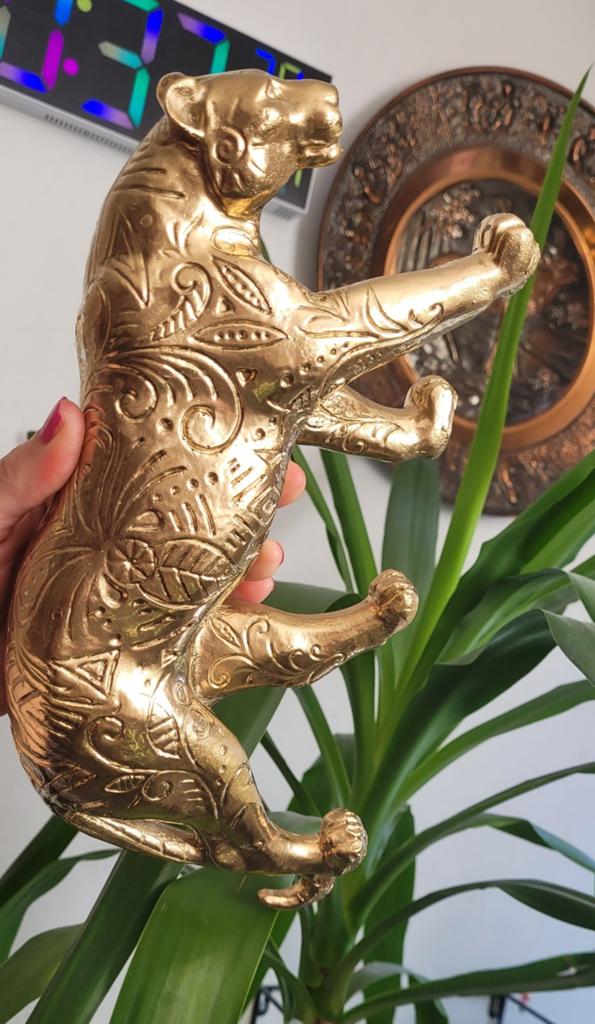Gouden Panter Beeldje - Decoratief en Elegant, Ophalen of Verzenden