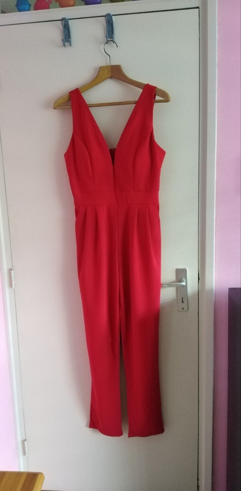 WalG jumpsuit rood, maat 42, Kleding | Dames, Ophalen of Verzenden, Zo goed als nieuw, Maat 42/44 (L), Rood