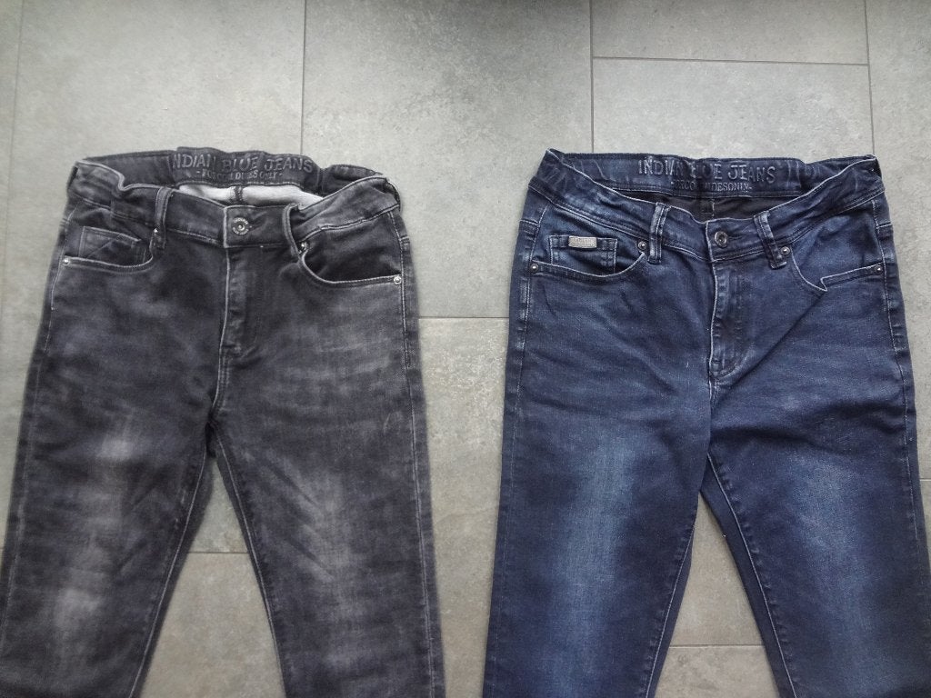 2x spijkerbroek / jeans IBJ - maat 176, Broek, Nieuw, Ophalen of Verzenden, Jongen