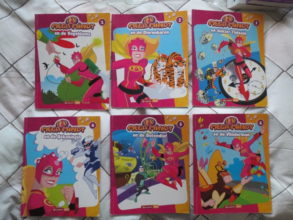 6 kinderboeken van Mega Mindy Totaalprijs € 5,00, Ophalen of Verzenden, Gelezen, Sprookjes