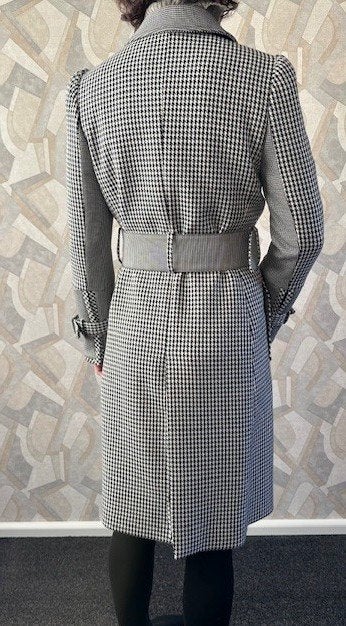 Tommy Hilfiger Zendaya Pied-De-Poule Trenchcoat Maat 6 / XS, Verzenden, Zwart, Zo goed als nieuw, Maat 34 (XS) of kleiner