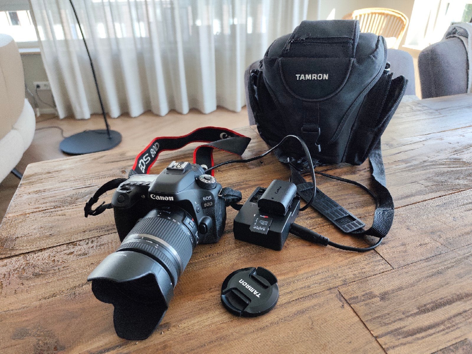 Canon EOS 80D + Tamron 18-270mm + 64GB – Bijna nieuwstaat, Ophalen of Verzenden, Zo goed als nieuw, Canon, 8 keer of meer
