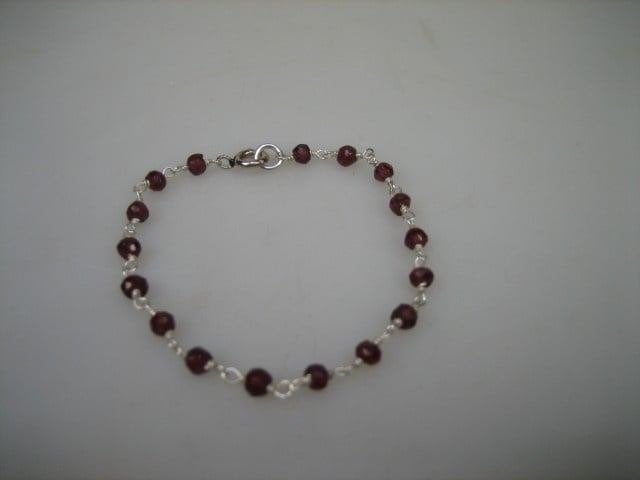 Antiek Granaat Baby armbandje