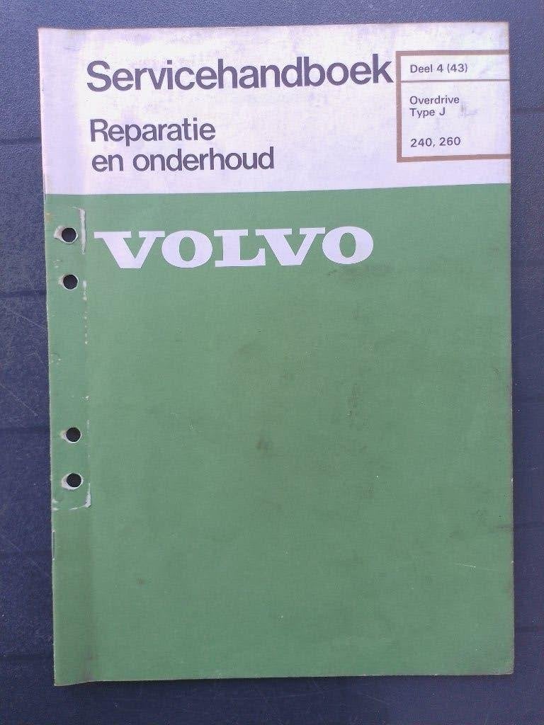 Volvo 240 260 dealer werkplaatsboek Overdrive type J, Ophalen of Verzenden, Gelezen, Volvo