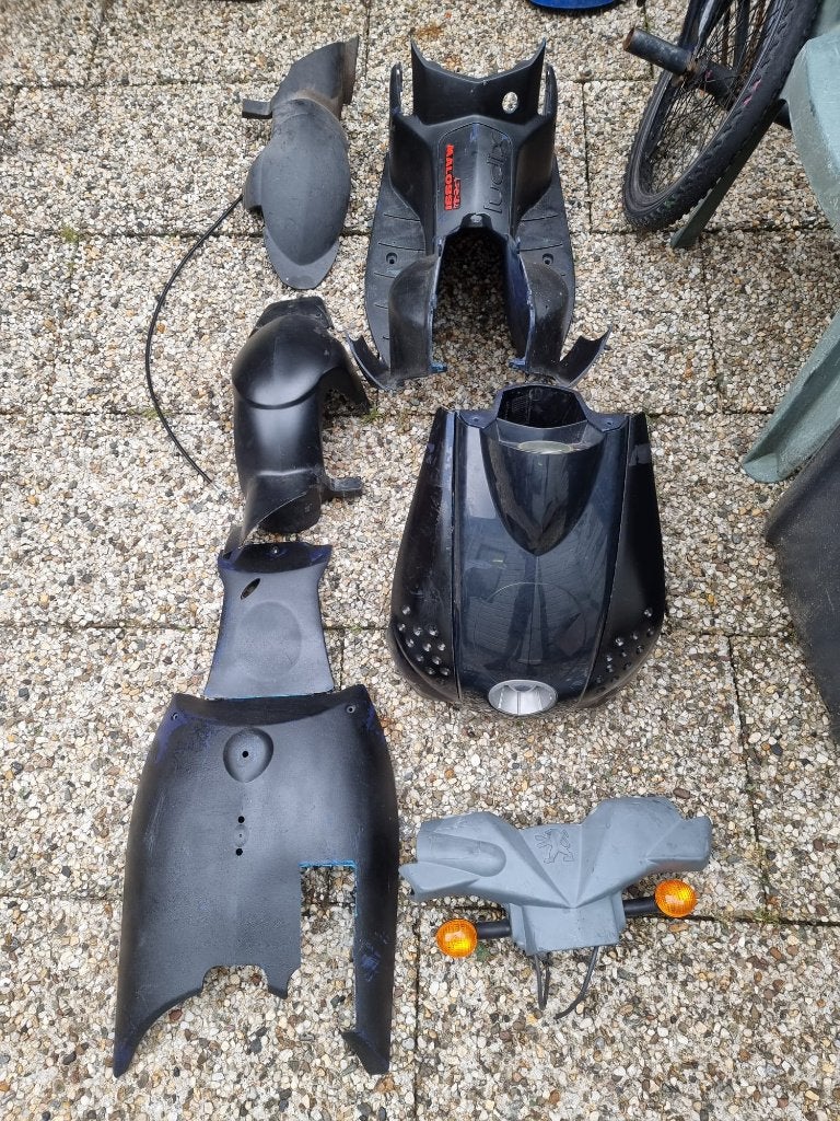 Partij Ludix kappenset en zadel, Ophalen, Gebruikt, Overige typen, Peugeot