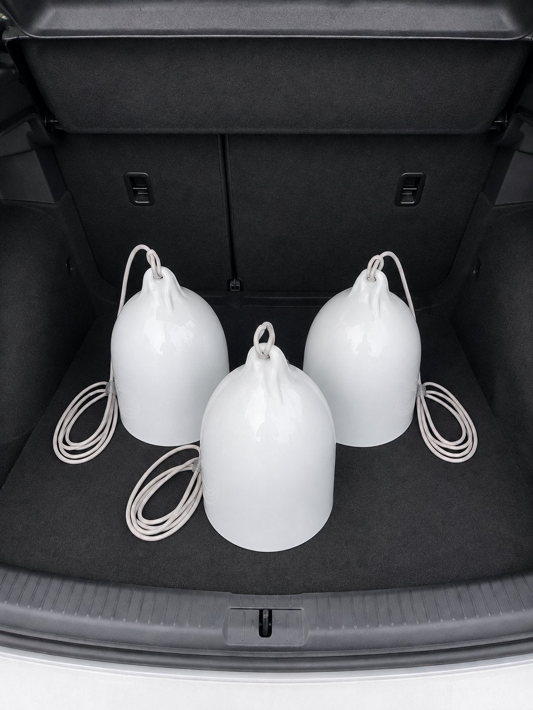 Pols Potten Buffer Hanglamp - Wit Keramiek Design, Ophalen, Zo goed als nieuw, Keramiek, E27 (groot)