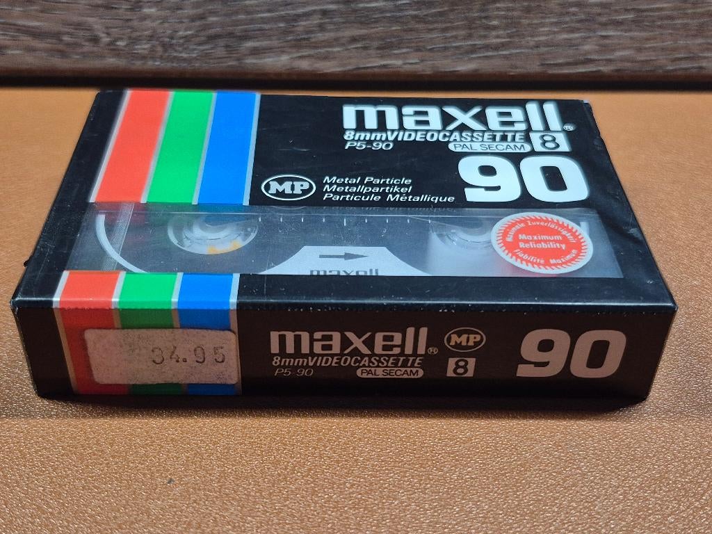 Maxell 8mm videocassette P5-90, Ophalen of Verzenden, 8mm, (Video)band