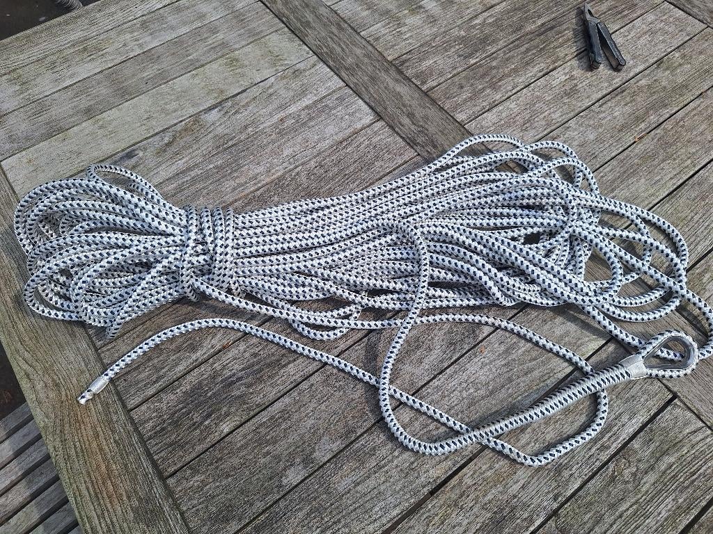 Ankerlijn 30 meter 10 mm, Watersport en Boten, Ophalen, Zo goed als nieuw, Ankeren en Afmeren, Zeilboot of Motorboot