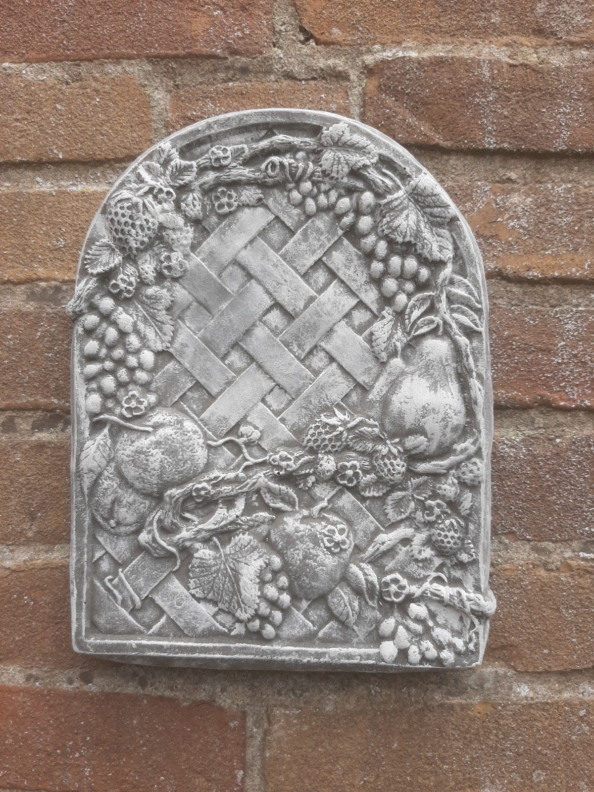 Fruit wanddecoratie betonnen beeld tuinbeeld beton, Ophalen of Verzenden