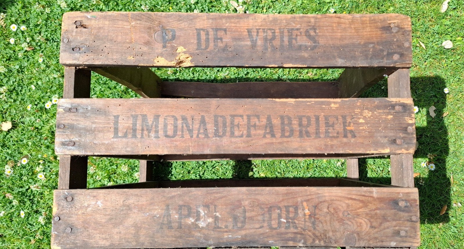 P de Vries  Apeldoorn krat mineraalwaterfabriek limonade, Ophalen of Verzenden, Gebruikt, Overige merken