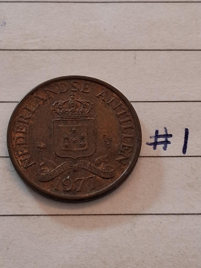 1 cent 1977 Nederlandse Antillen #1, Ophalen of Verzenden, Koningin Juliana, 1 cent, Losse munt