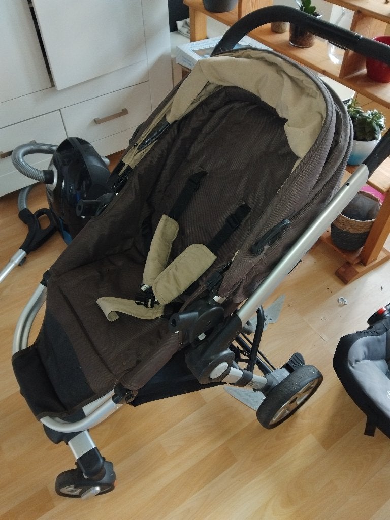 Luxe kinderwagen, Gebruikt, Met autostoeltje, Ophalen, Kinderwagen