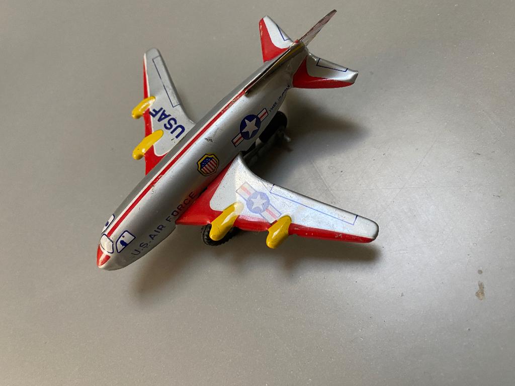 5 blikken vliegtuigen van de US AIR FORCE. Jaren 50/60, Antiek en Kunst, Ophalen of Verzenden