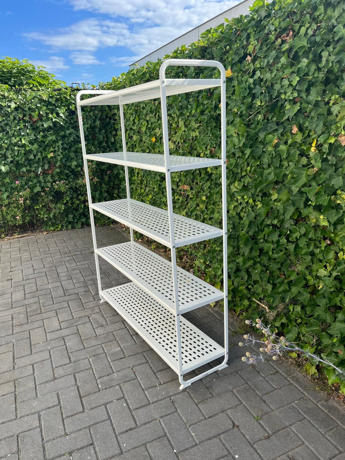 Stelling kast ikea wit metaal stevig, Huis en Inrichting, Ophalen, Gebruikt