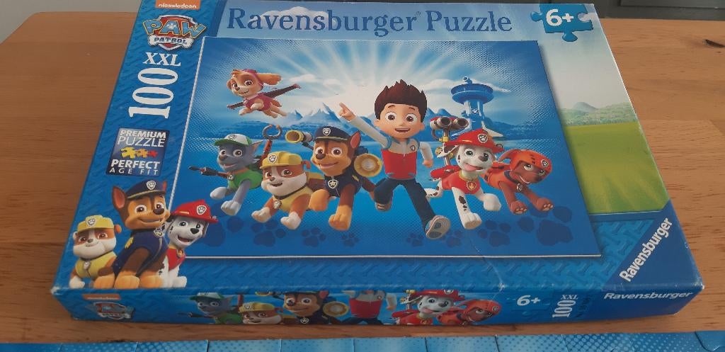 Paw patrol puzzel 100 stukjes (2x), Ophalen, Meer dan 50 stukjes, Gebruikt, 6 jaar of ouder