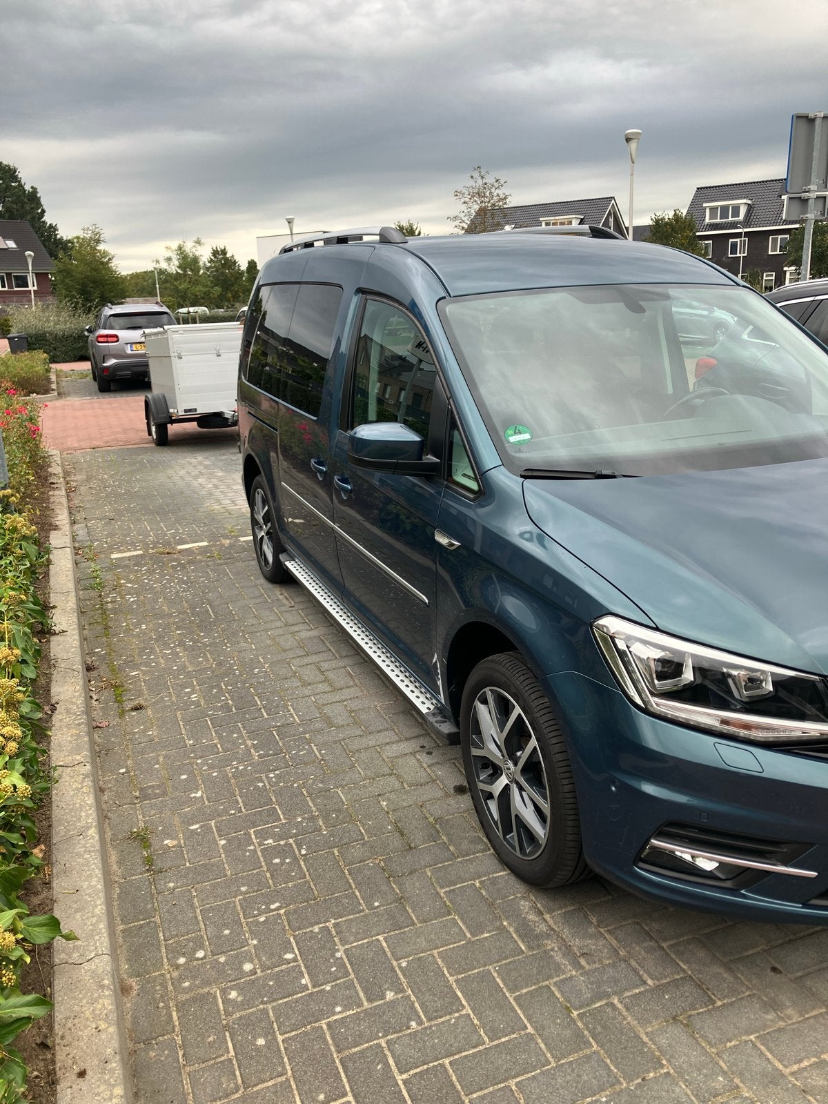 Volkswagen Caddy maxi 1.4 TSI 131 pk 2019 Groen/ blauw, Auto's, 1350 kg, Beige, 4 cilinders, Volkswagen