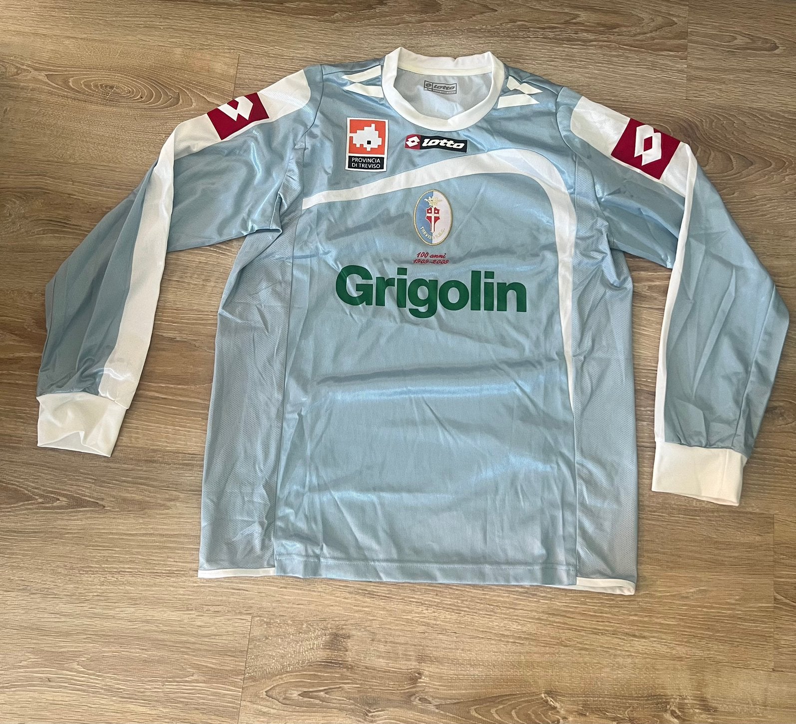 Treviso thuisshirt lange mouwen 2008/2009 maat L, Maat L, Ophalen of Verzenden, Nieuw, Shirt