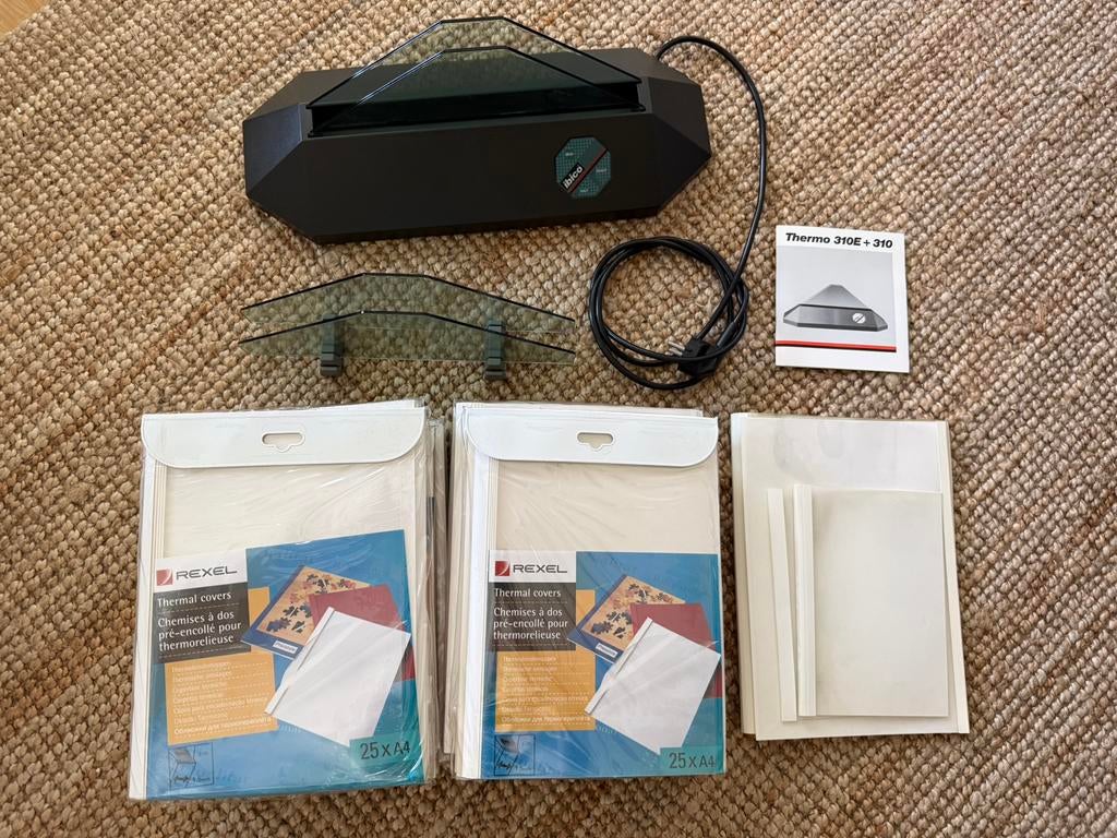 Ibico Thermo inbindapparaat incl 225x Rexel A4 thermo covers, Diversen, Bureau-accessoires, Zo goed als nieuw, Ophalen of Verzenden