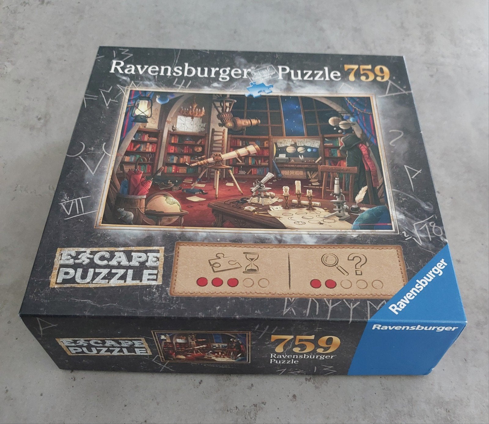 RAVENSBURGER Escape Puzzle - De Sterrenwacht 759 stk  🧩🔍, Ophalen of Verzenden, 500 t/m 1500 stukjes, Zo goed als nieuw, Legpuzzel