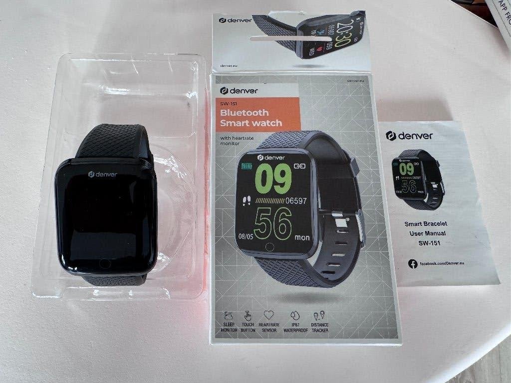 Sporthorloge Denver SW-151, Ophalen, Nieuw, Zwart, Android
