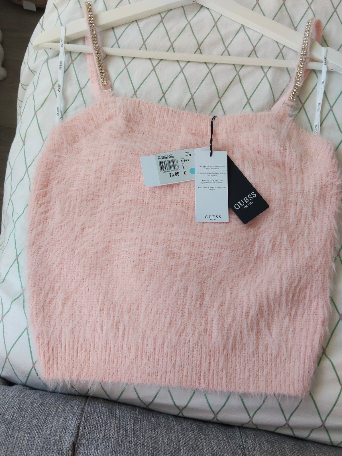 Guess top roze L, Guess, Maat 42/44 (L), Nieuw, Ophalen of Verzenden
