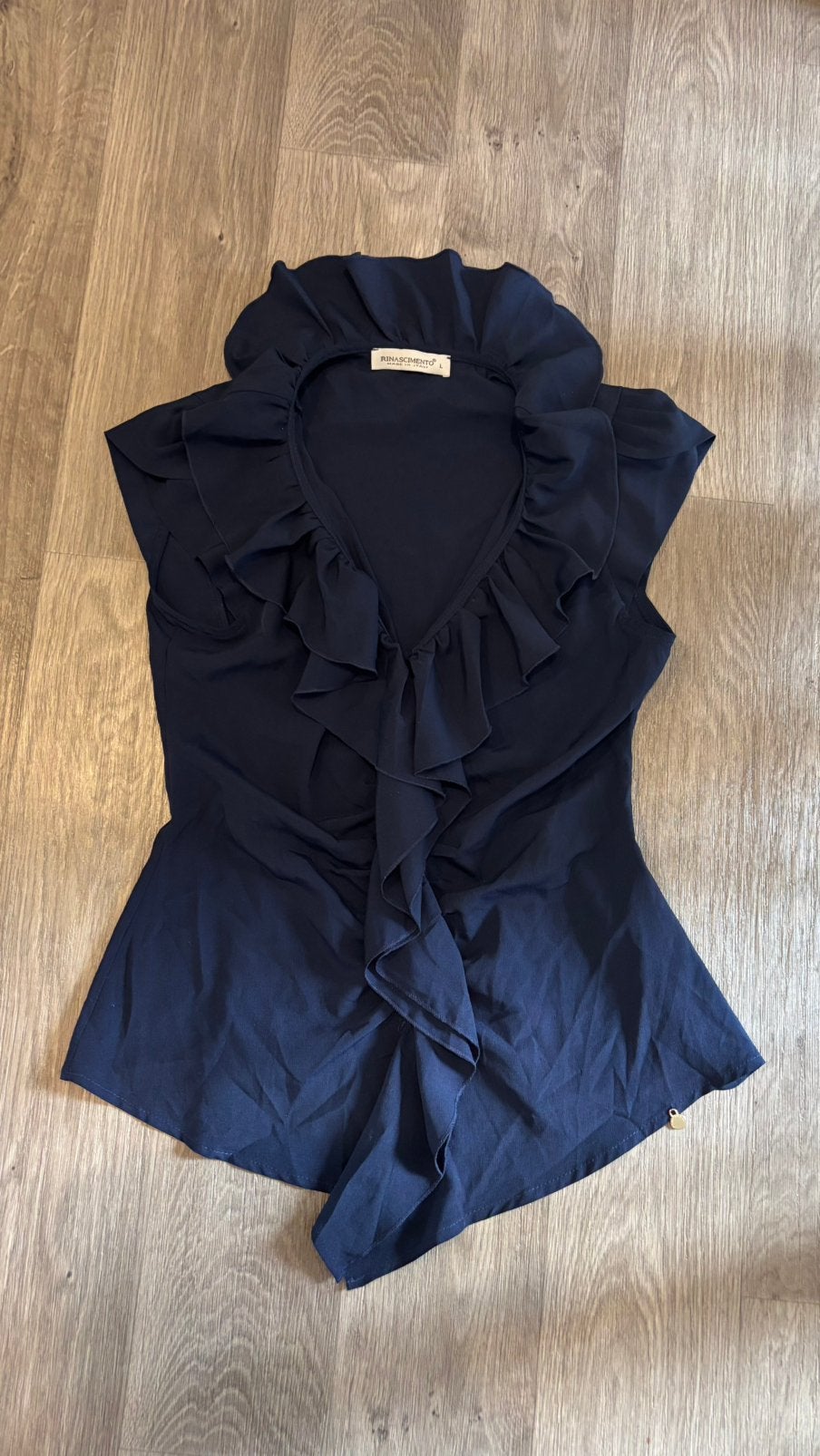 Blauwe top/blouse Rinascimento, Kleding | Dames, Blauw, Ophalen of Verzenden, Zo goed als nieuw, Maat 36 (S)