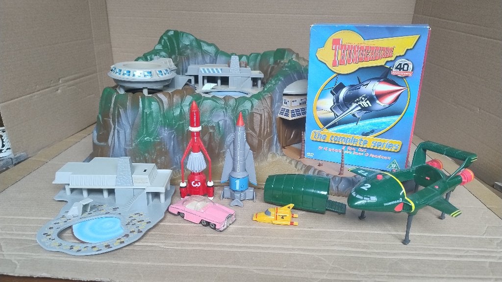 Matchbox Thunderbirds Tracy Island met geluid + 8-DVD box, Ophalen of Verzenden