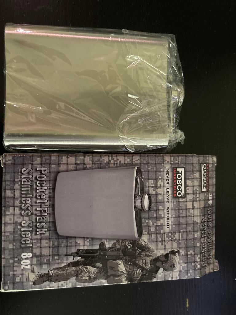 Fosco Industries RVS Heupfles - 8 oz, Ophalen of Verzenden, Nieuw